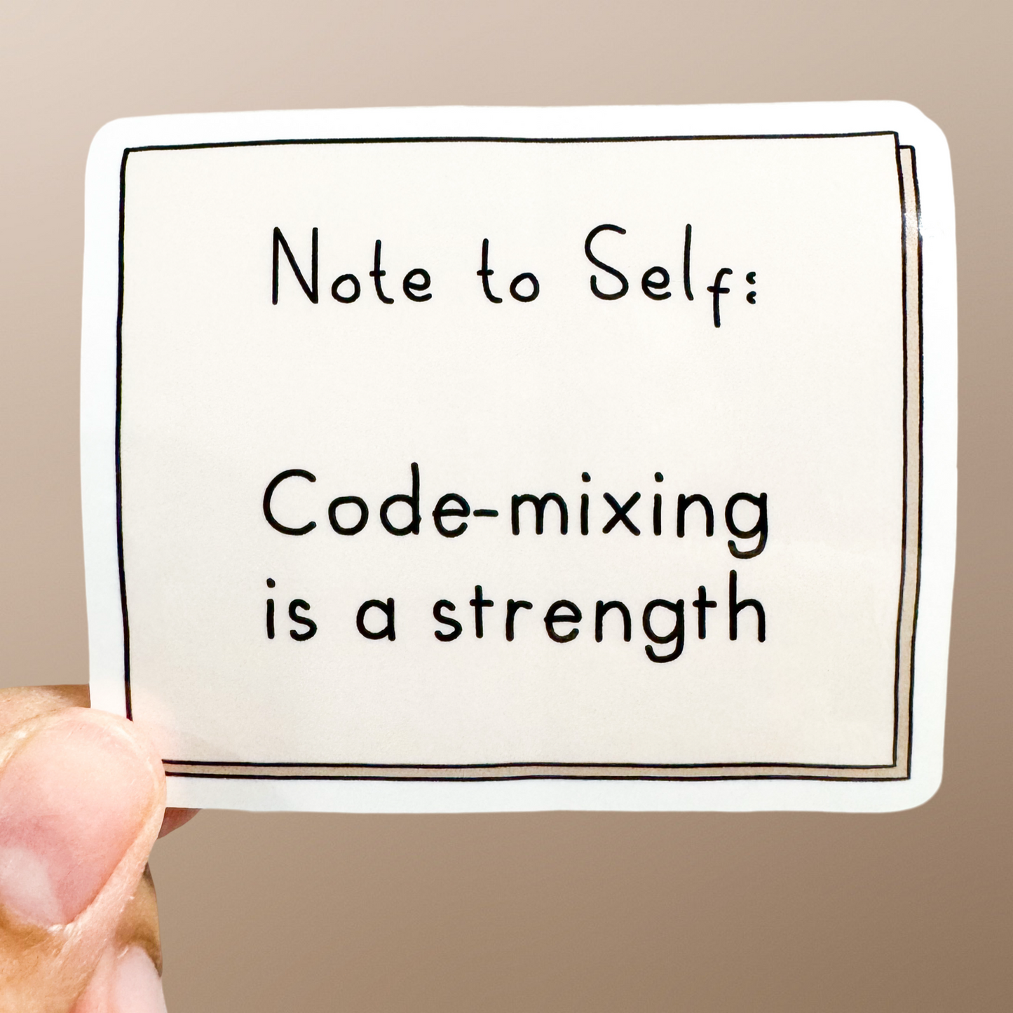 Note to Self Sticker