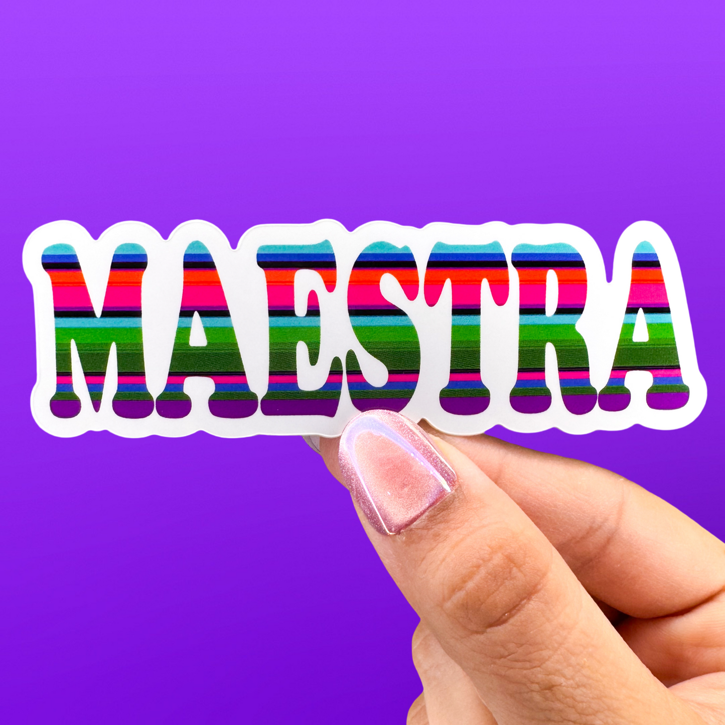 Serape Maestra Sticker