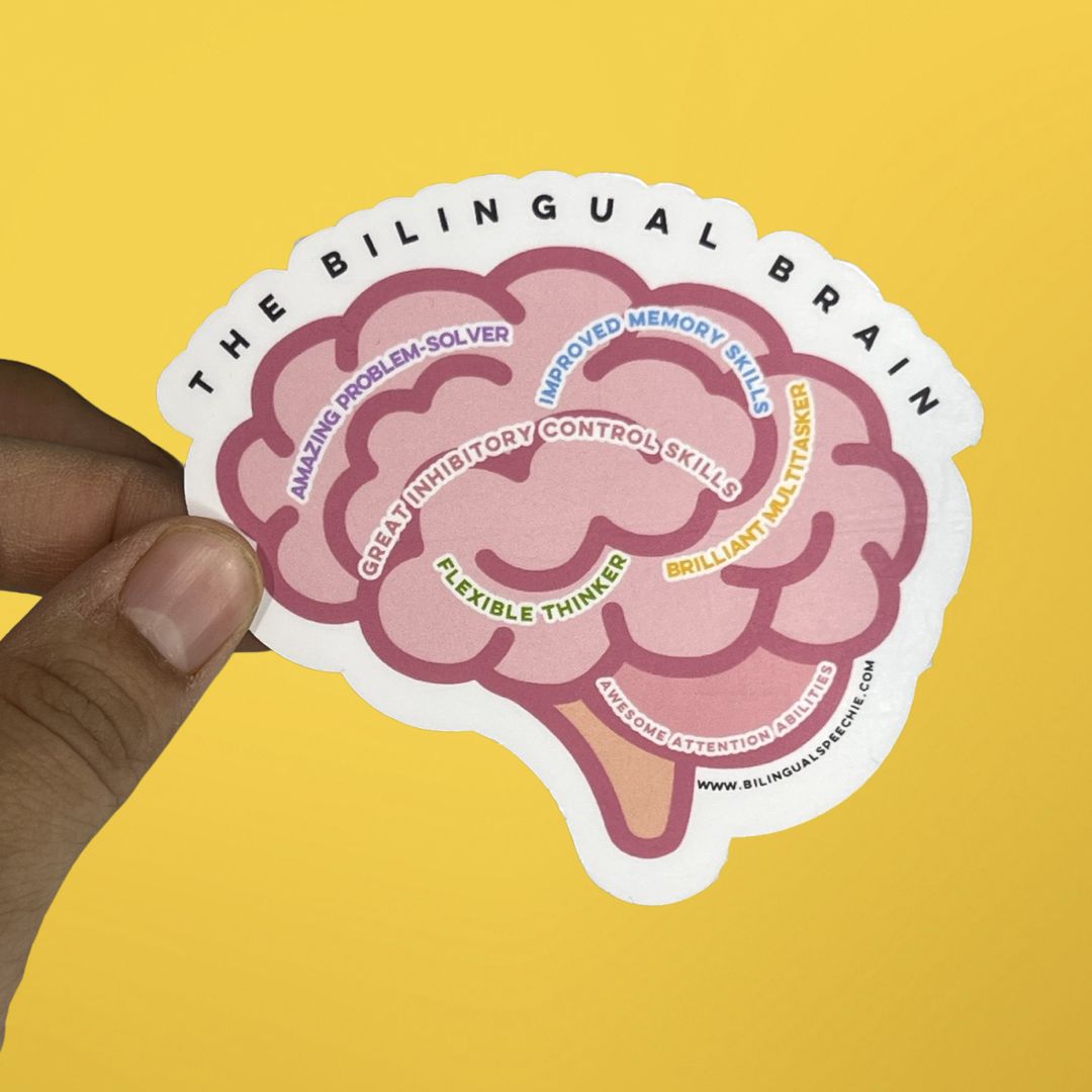 The Bilingual Brain Sticker