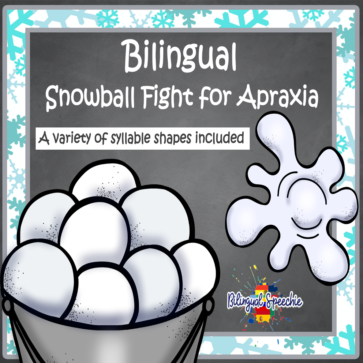 Bilingual Winter Themed Play-Doh Mats for Apraxia