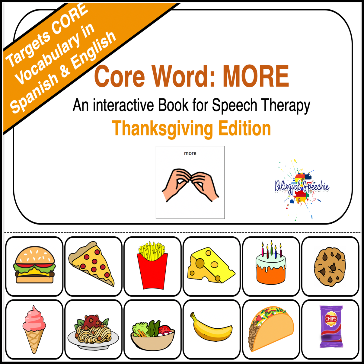 Spanish & English Core Vocabulary Book: MORE