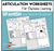 Articulation Worksheets for Distance Learning | Spanish