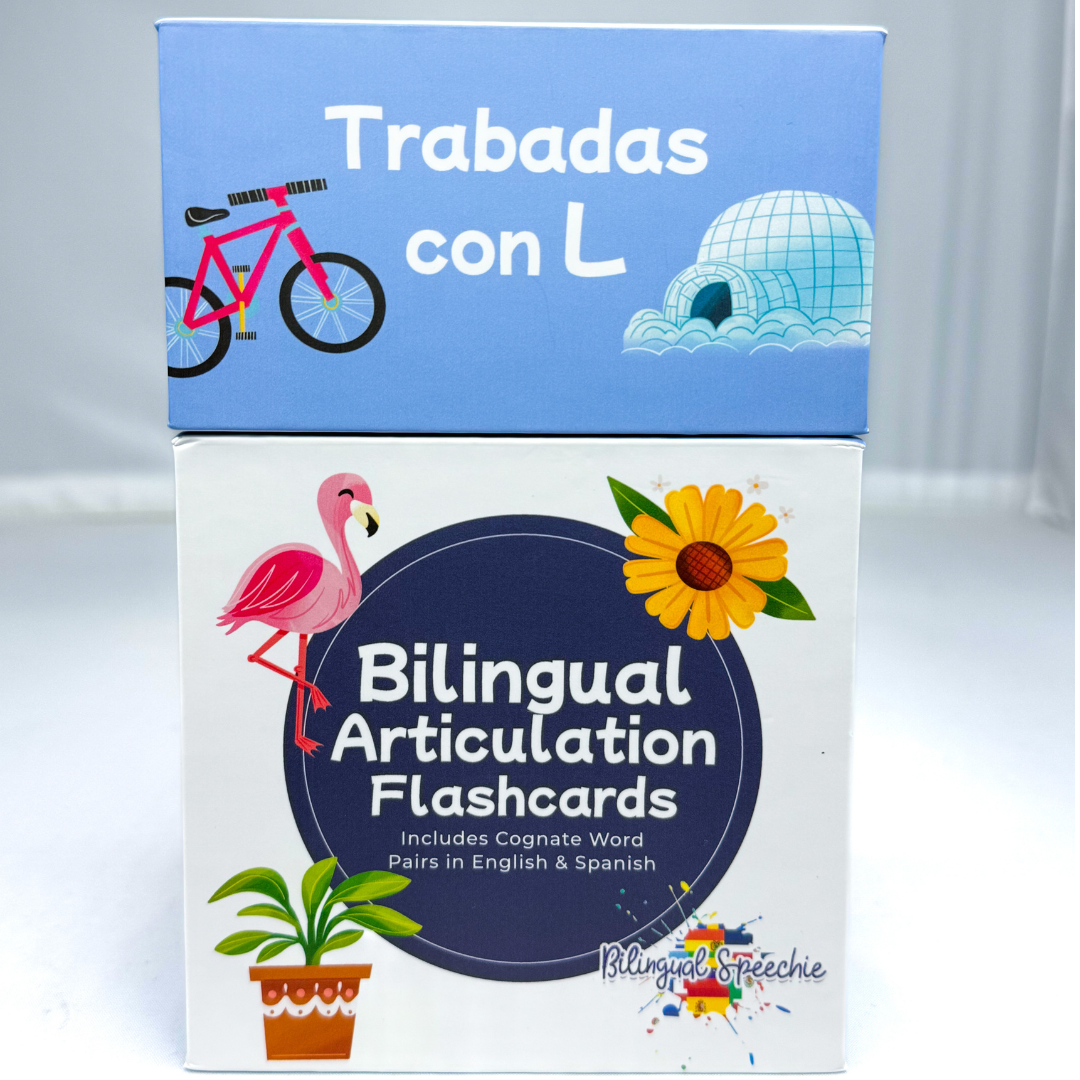 L Blends | Trabadas con L - Bilingual Flashcards for Speech Therapy