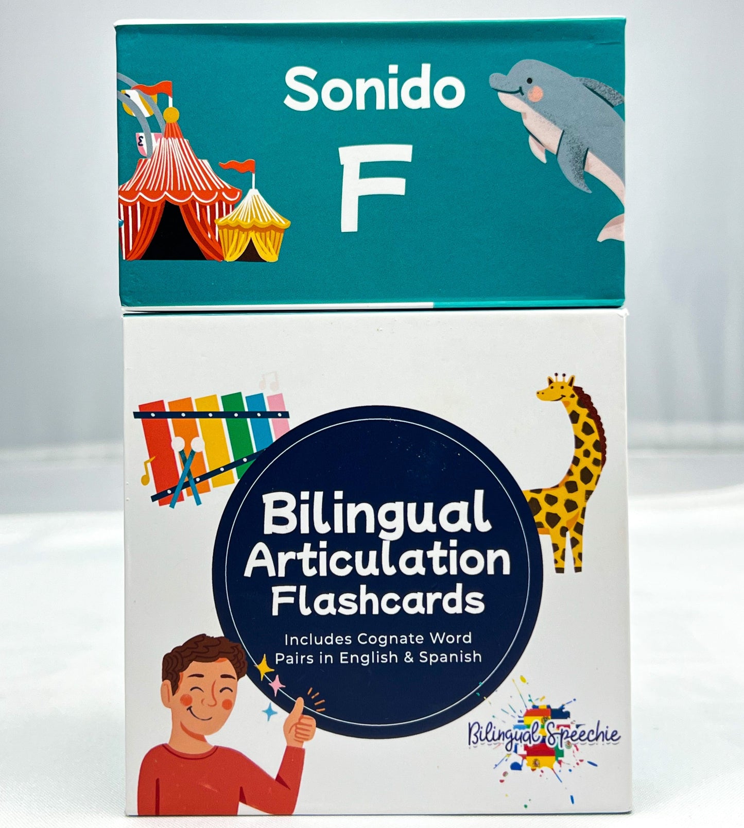 F Sound | Sonido F - Bilingual Flashcards for Speech Therapy