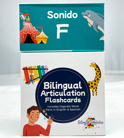 F Sound | Sonido F - Bilingual Flashcards for Speech Therapy