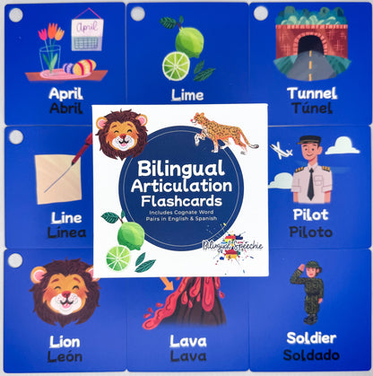 L Sound | Sonido L - Bilingual Flashcards for Speech Therapy