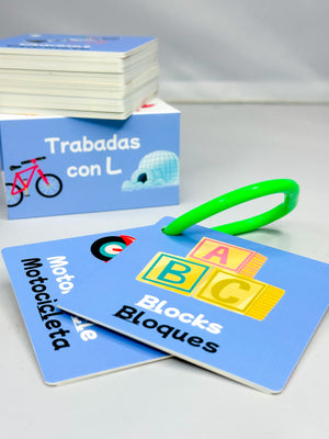 L Blends | Trabadas con L - Bilingual Flashcards for Speech Therapy