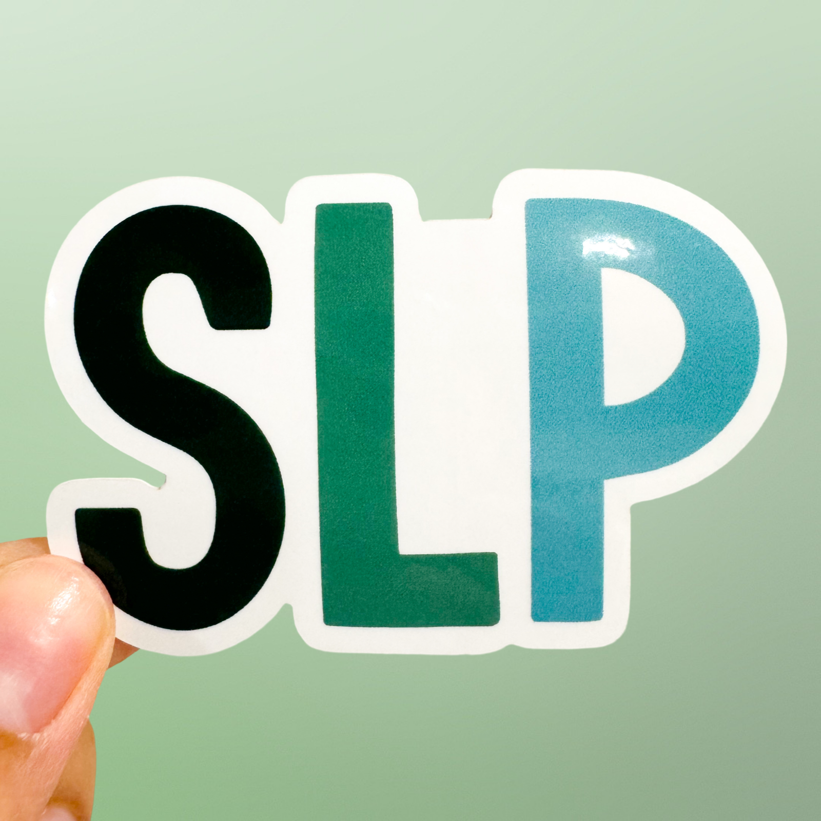 SLP (Green) Sticker – Bilingual Speechie