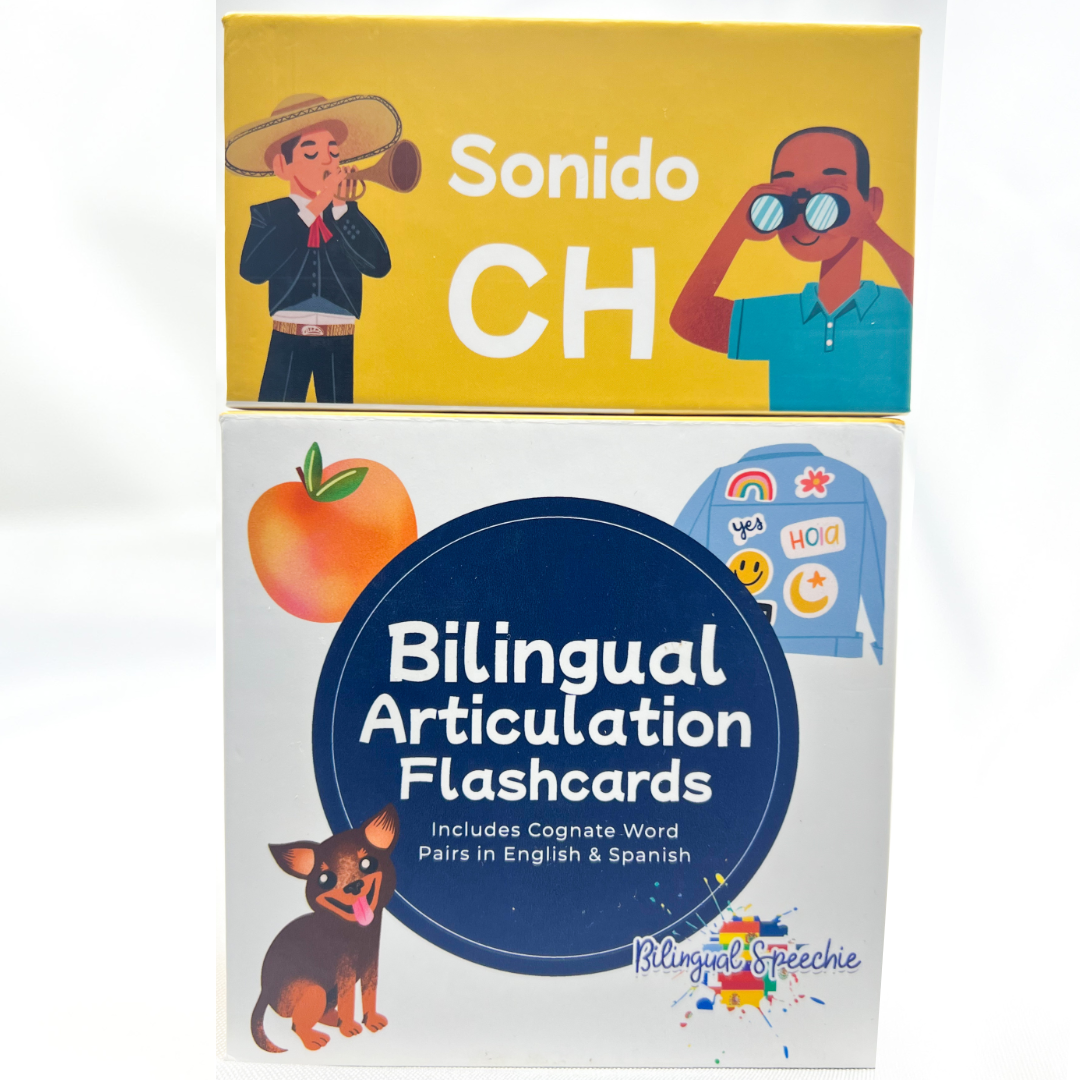 CH Sound | Sonido CH - Bilingual Flashcards for Speech Therapy