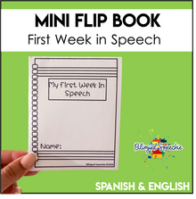 Bilingual First Week of School Mini Flip Book