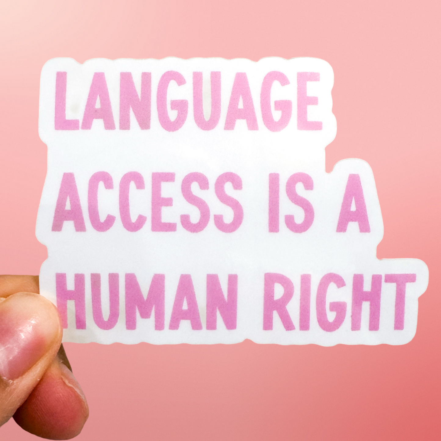 Language Access Sticker
