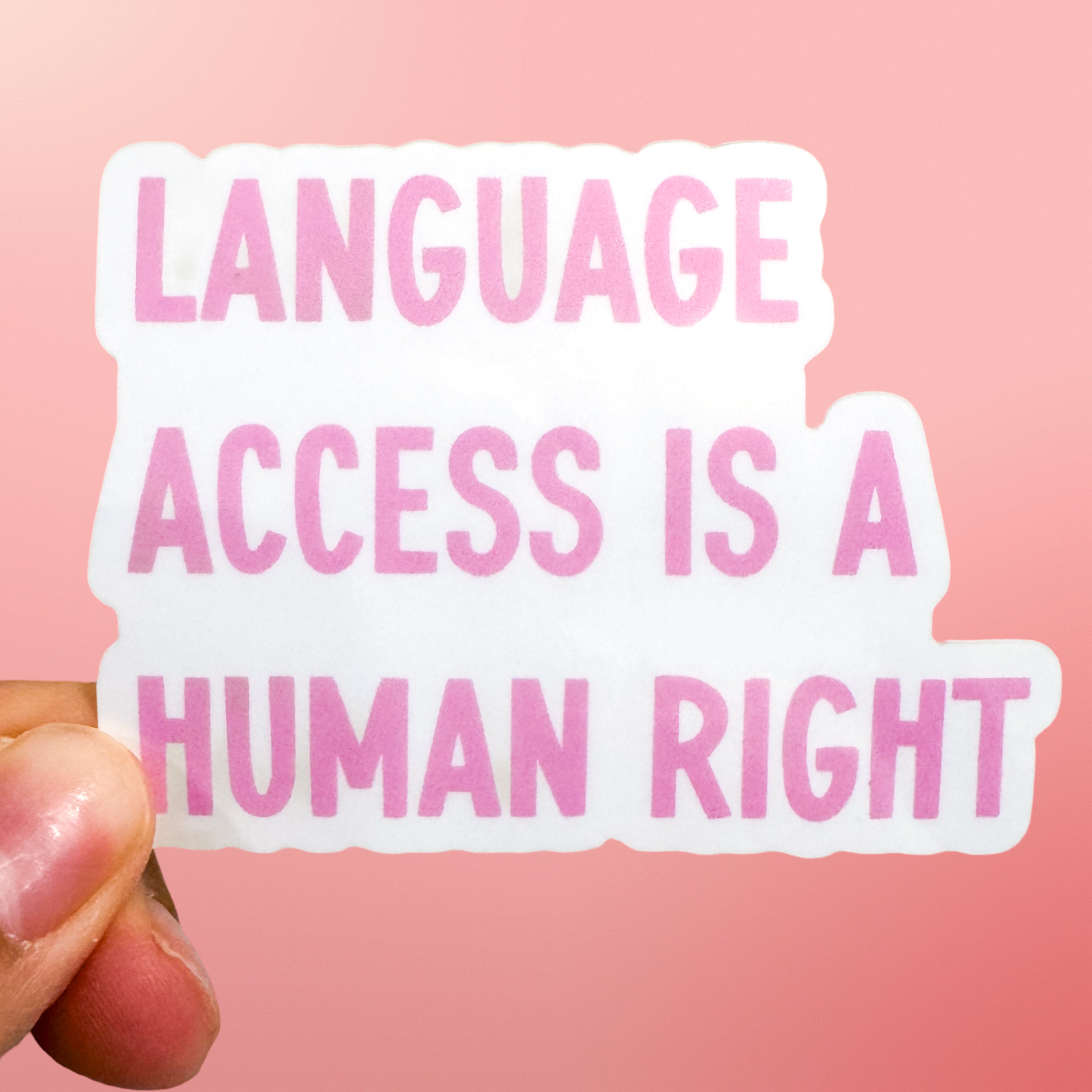 Language Access Sticker