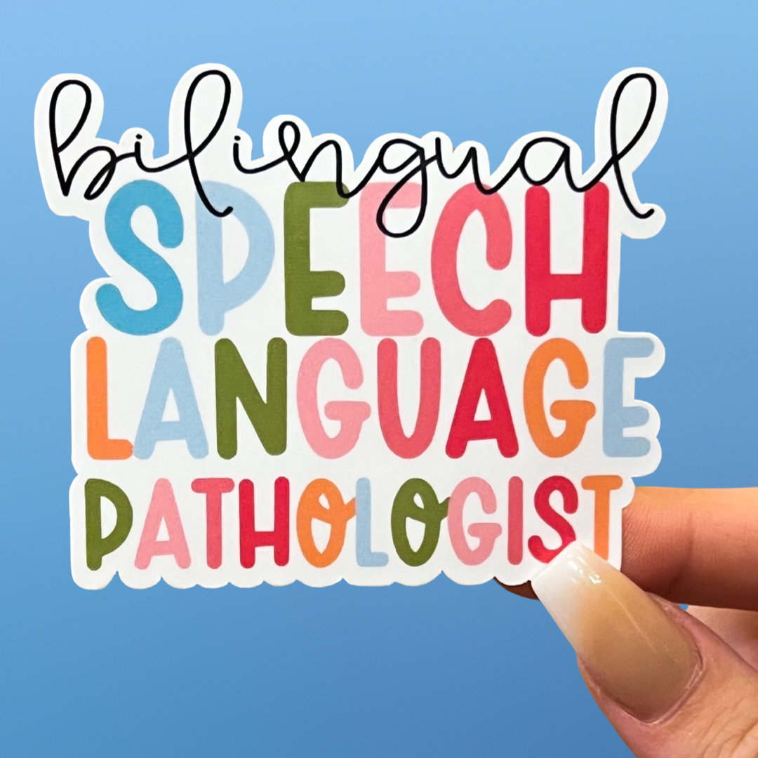 Language Week Stickers Bilingual Speech Language Pathologist Sticker - Bilingual Speechie