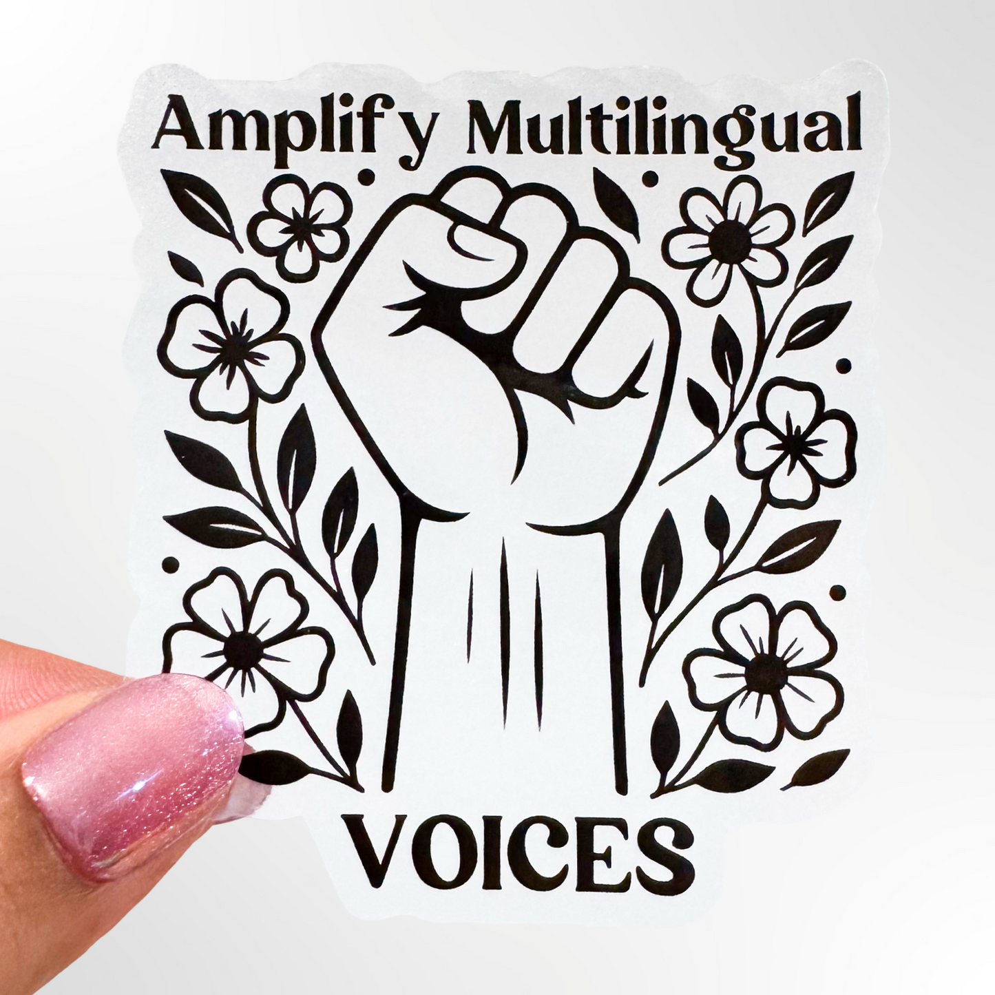 Amplify Multilingual Voices Sticker