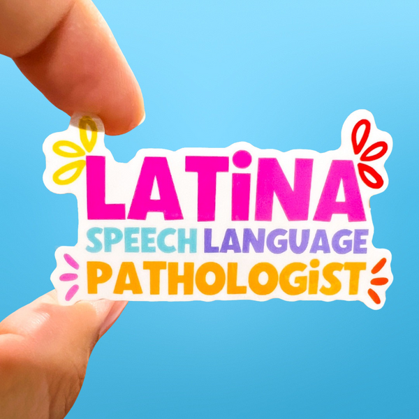 Latina Speech Language Pathologist Sticker - Bilingual Speechie