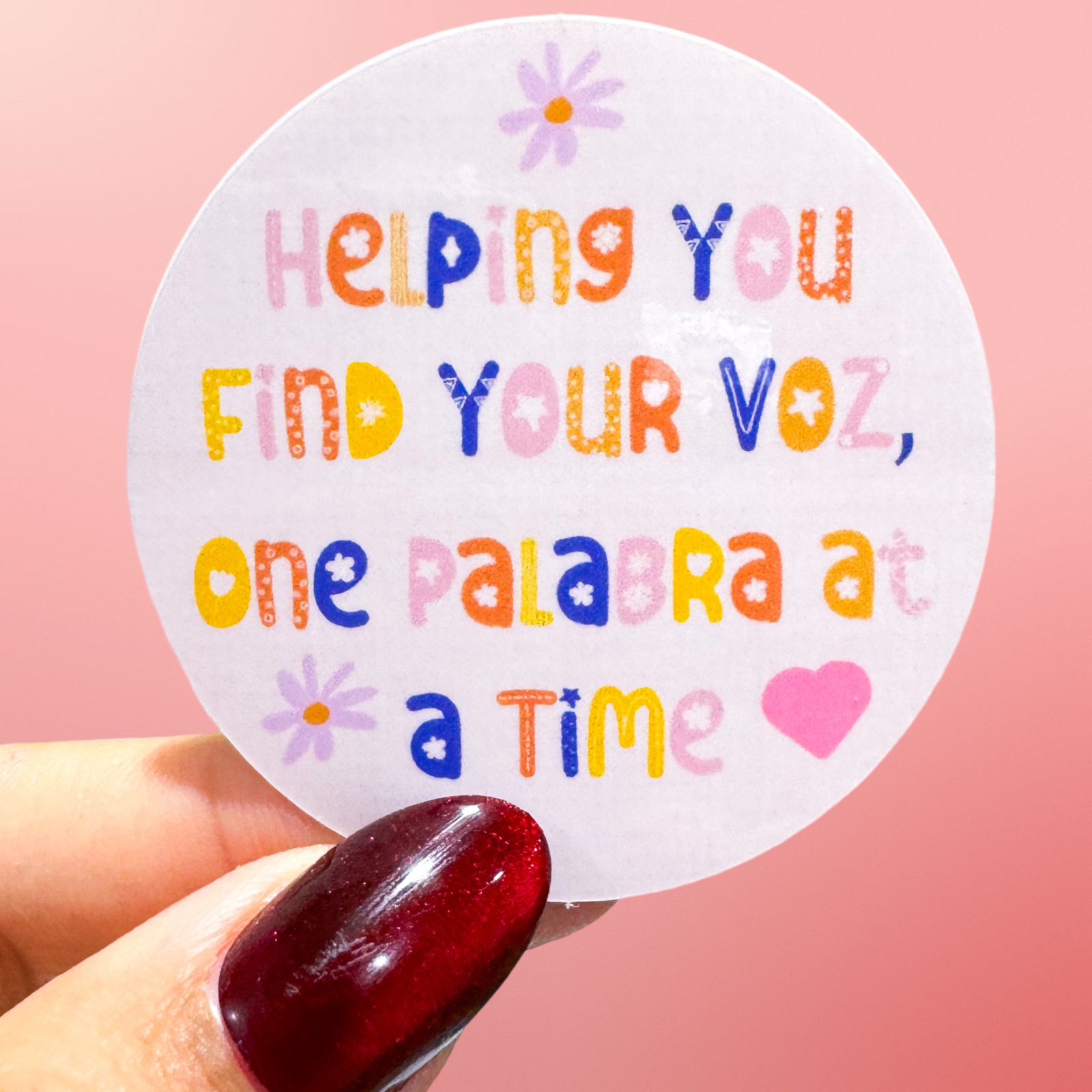 Helping You Find Your Voz Sticker – Bilingual Speechie