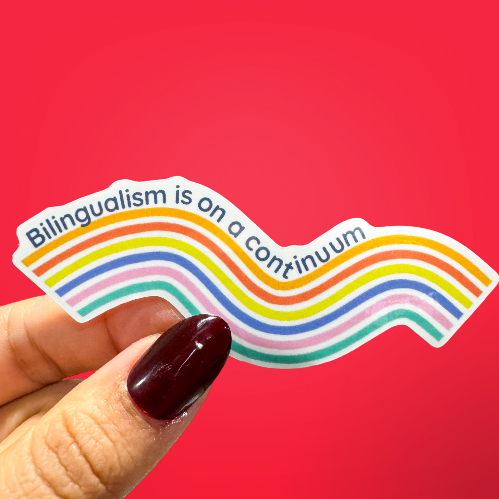 Continuum Sticker Bilingualism is on a Continuum Sticker - Bilingual Speechie