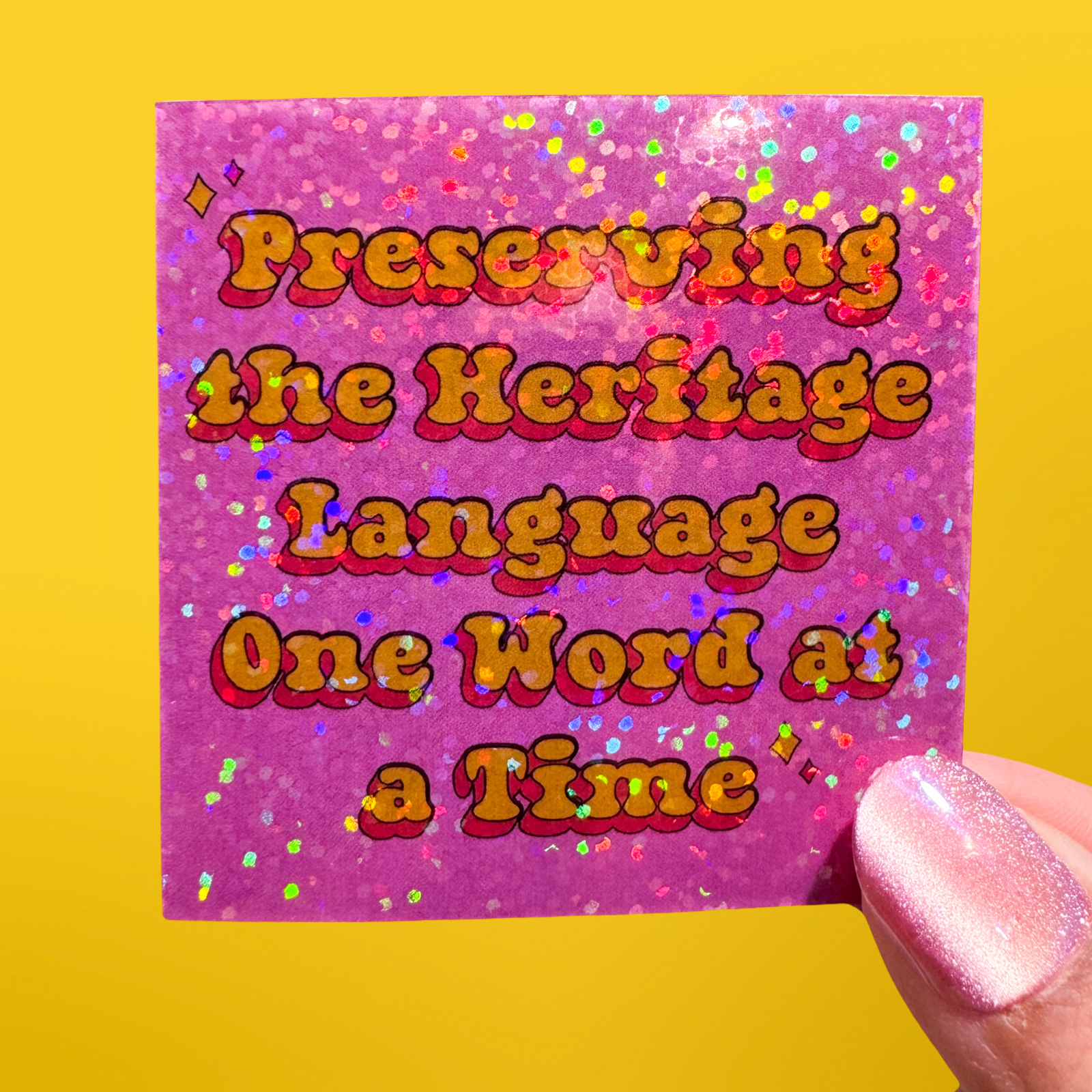 Preserving the Heritage Language Sticker – Bilingual Speechie