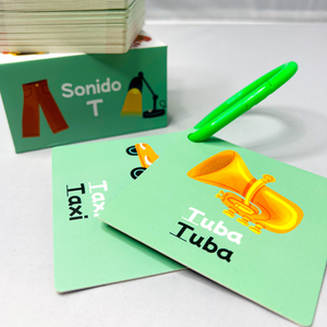 T Sound | Sonido T - Bilingual Flashcards for Speech Therapy