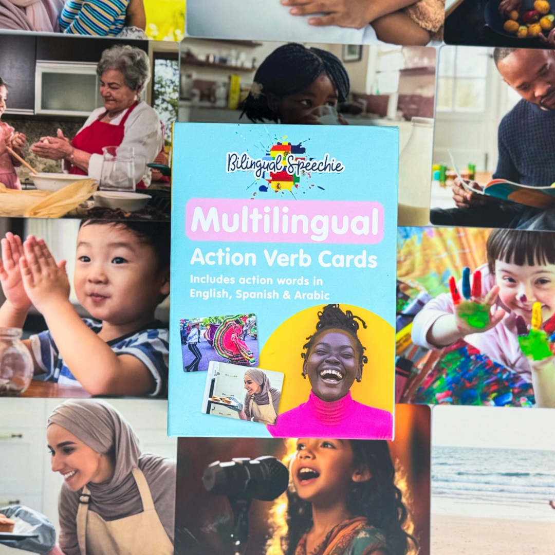 Multilingual Action Verb Cards – Bilingual Speechie