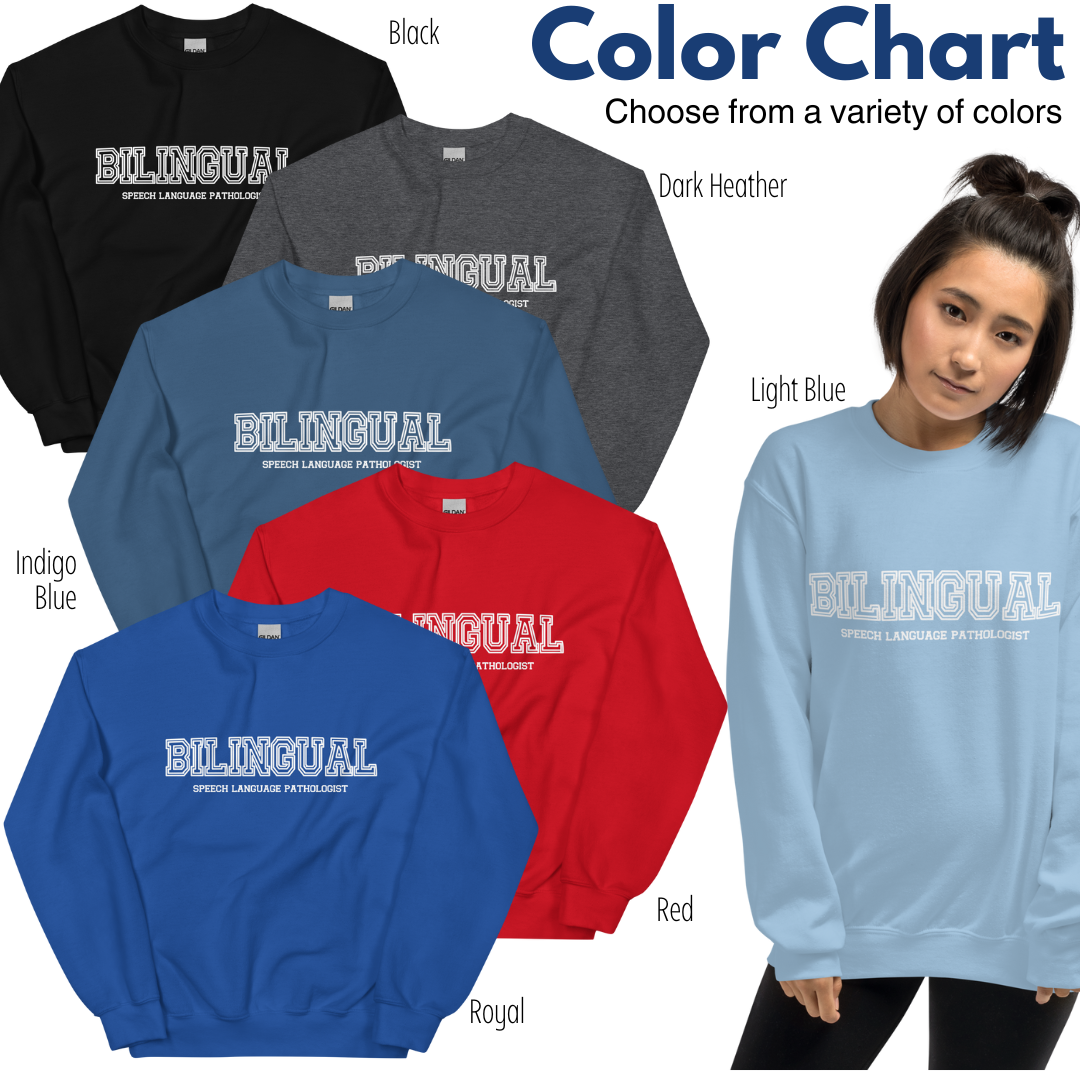 Bilingual SLP Varsity Crew Neck (unisex)