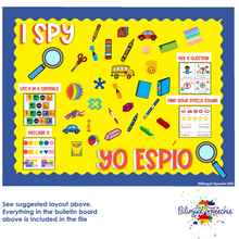 Bulletin Board Decor Kit for Classroom | I Spy - Yo Espío