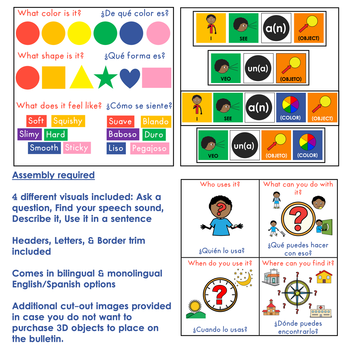 Bulletin Board Decor Kit for Classroom | I Spy - Yo Espío