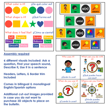 Bulletin Board Decor Kit for Classroom | I Spy - Yo Espío