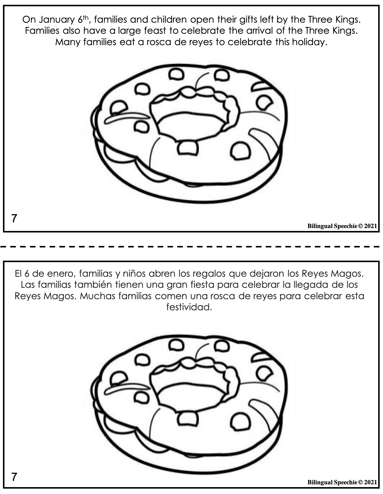 Three Kings Day | Bilingual Activity Pack for Speech Therapy