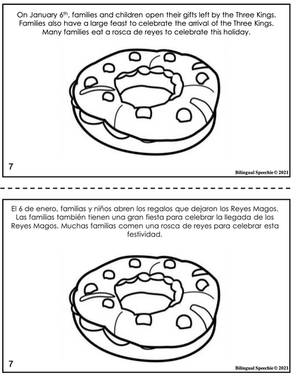 Three Kings Day | Bilingual Activity Pack for Speech Therapy