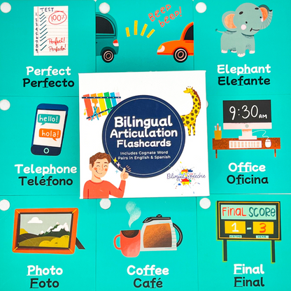 F Sound | Sonido F - Bilingual Flashcards for Speech Therapy