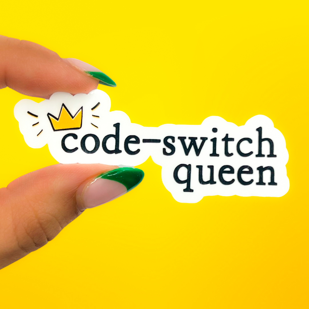 Code-Switch Queen Sticker - Bilingual Speechie