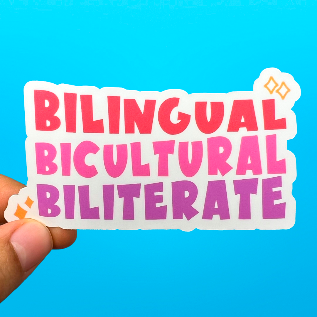 Bilingual, Bicultural, Biliterate Sticker