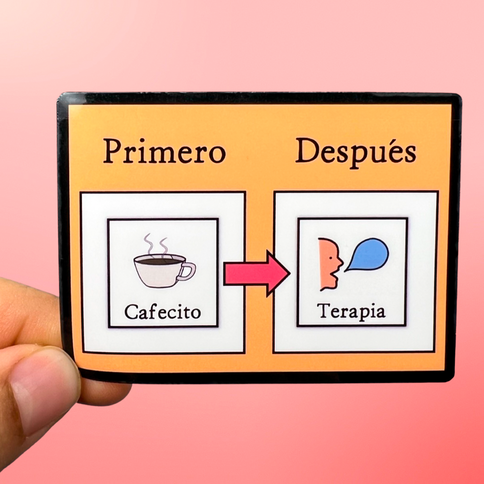 Spanish First Then Visual Sticker – Bilingual Speechie