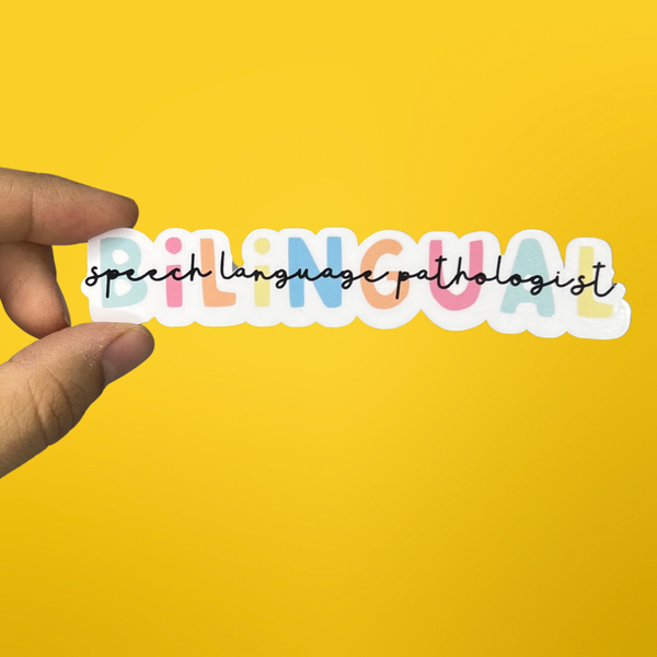 Language Week Stickers Bilingual Speech Language Pathologist Sticker - Bilingual Speechie