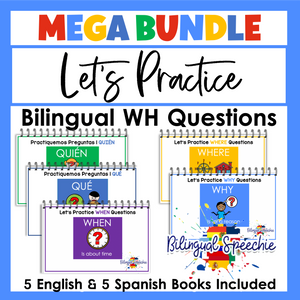 Bilingual WH Questions Mega Bundle for Speech Therapy