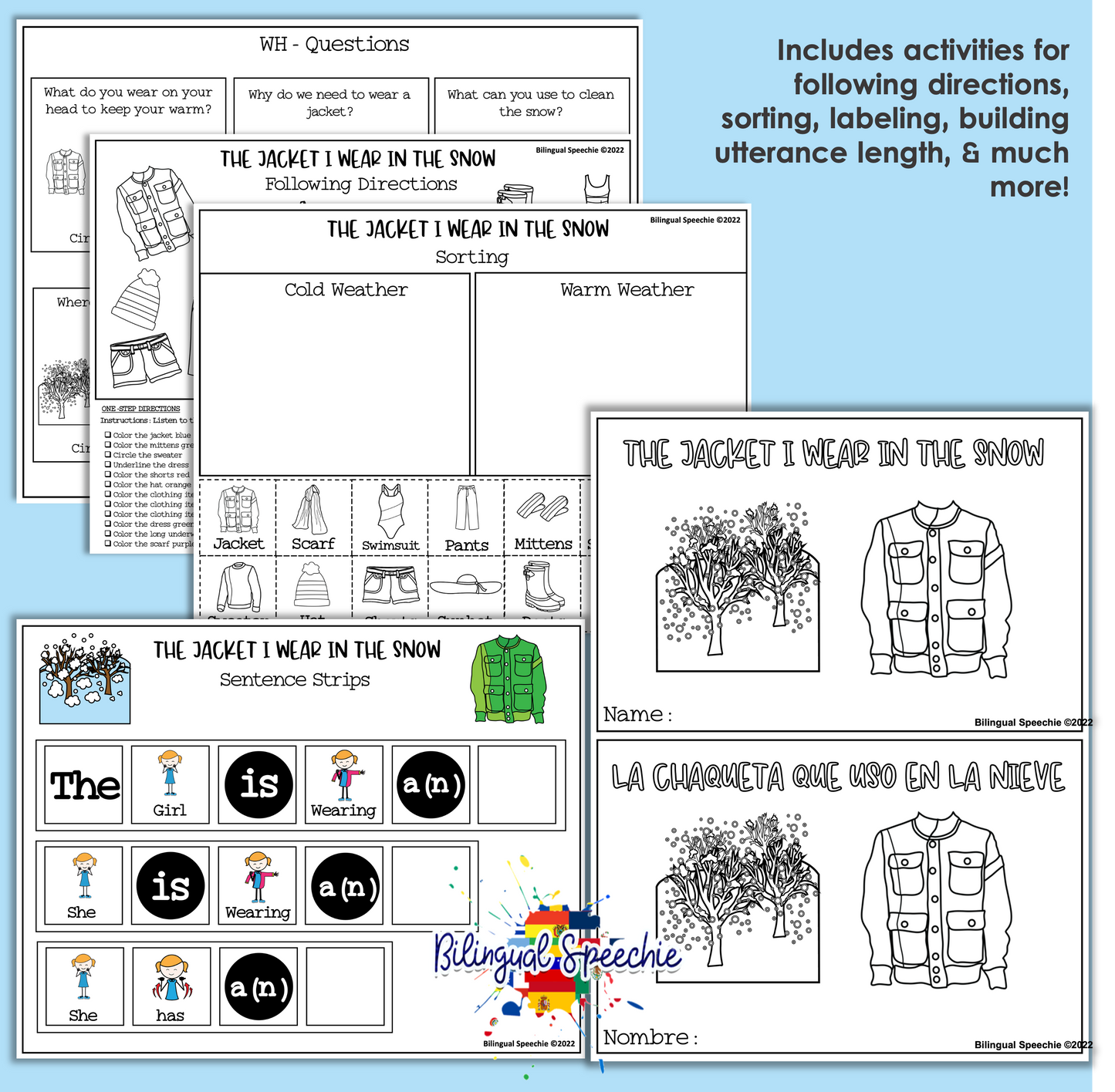 The Jacket I Wear in the Snow | Bilingual Book Companion