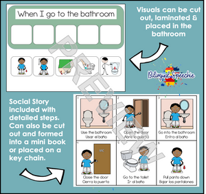 Toilet Training Visuals | Bilingual
