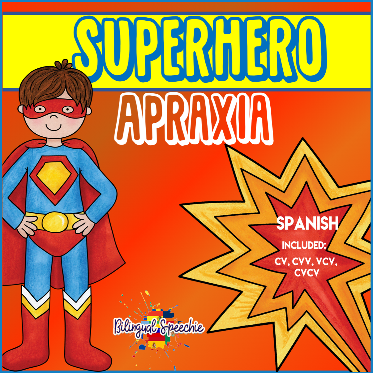 Superhero Apraxia Syllable Shapes | SPANISH