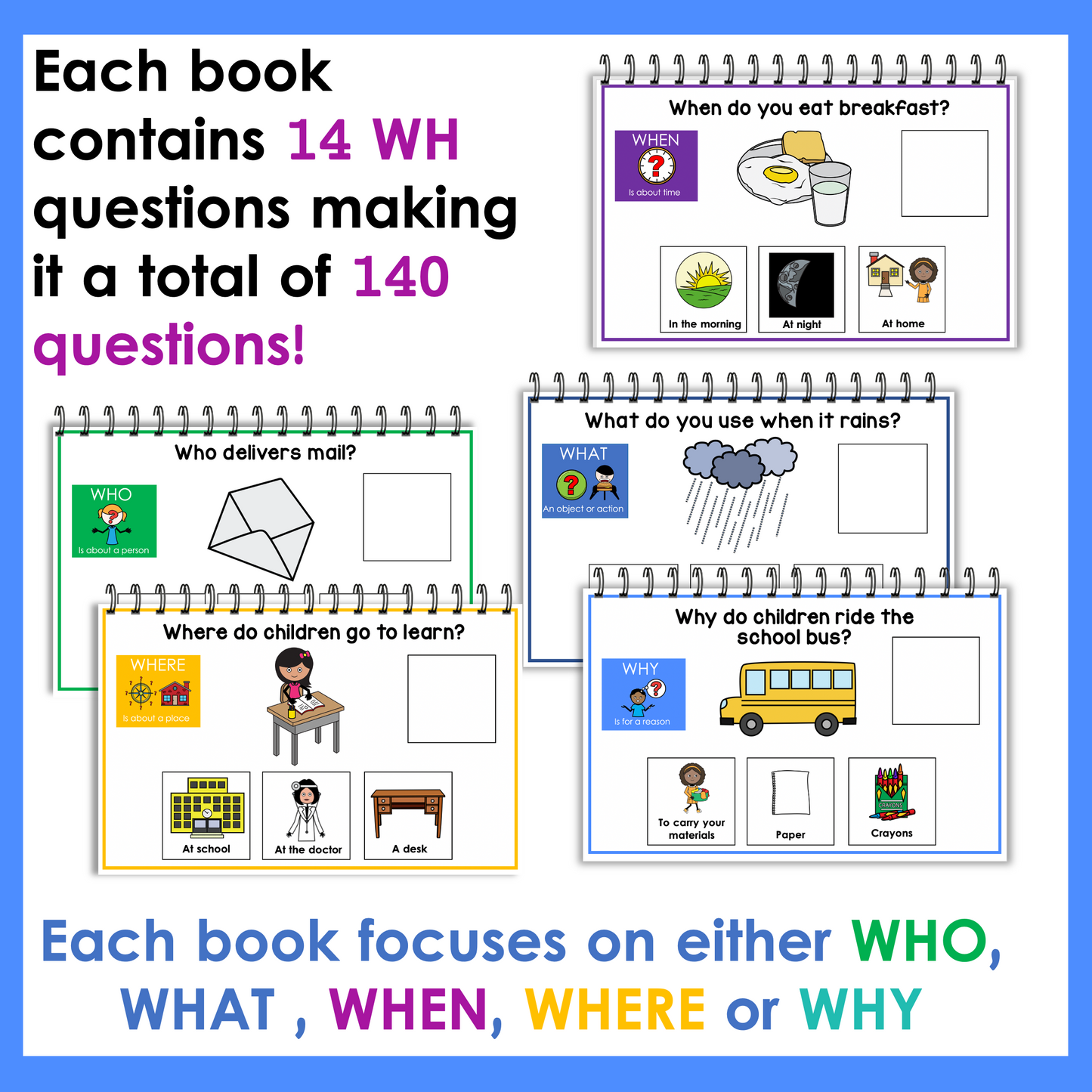 Bilingual WH Questions Mega Bundle for Speech Therapy