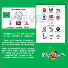 Bilingual WH- Questions Book | WHO | English & Spanish