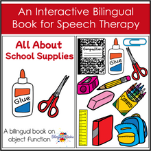 All About School Supplies | Bilingual Object Function Book