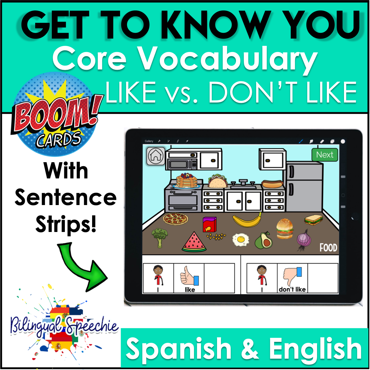 Get to Know You: Core Vocabulary Activity | LIKE & DON'T LIKE