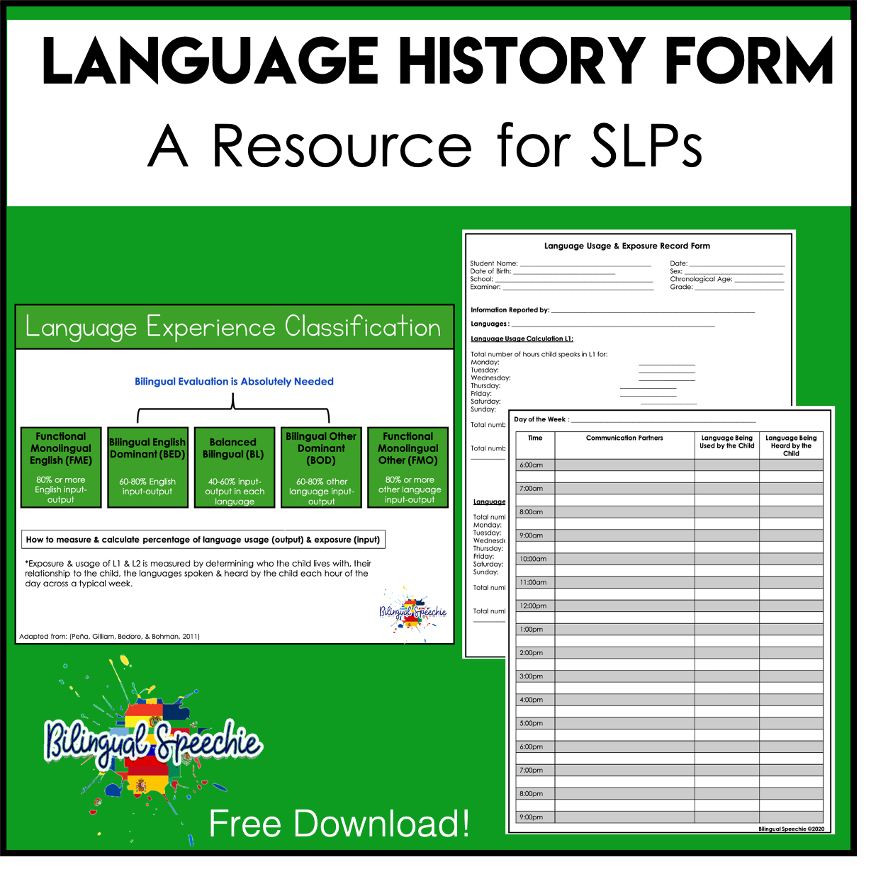 Language History Form