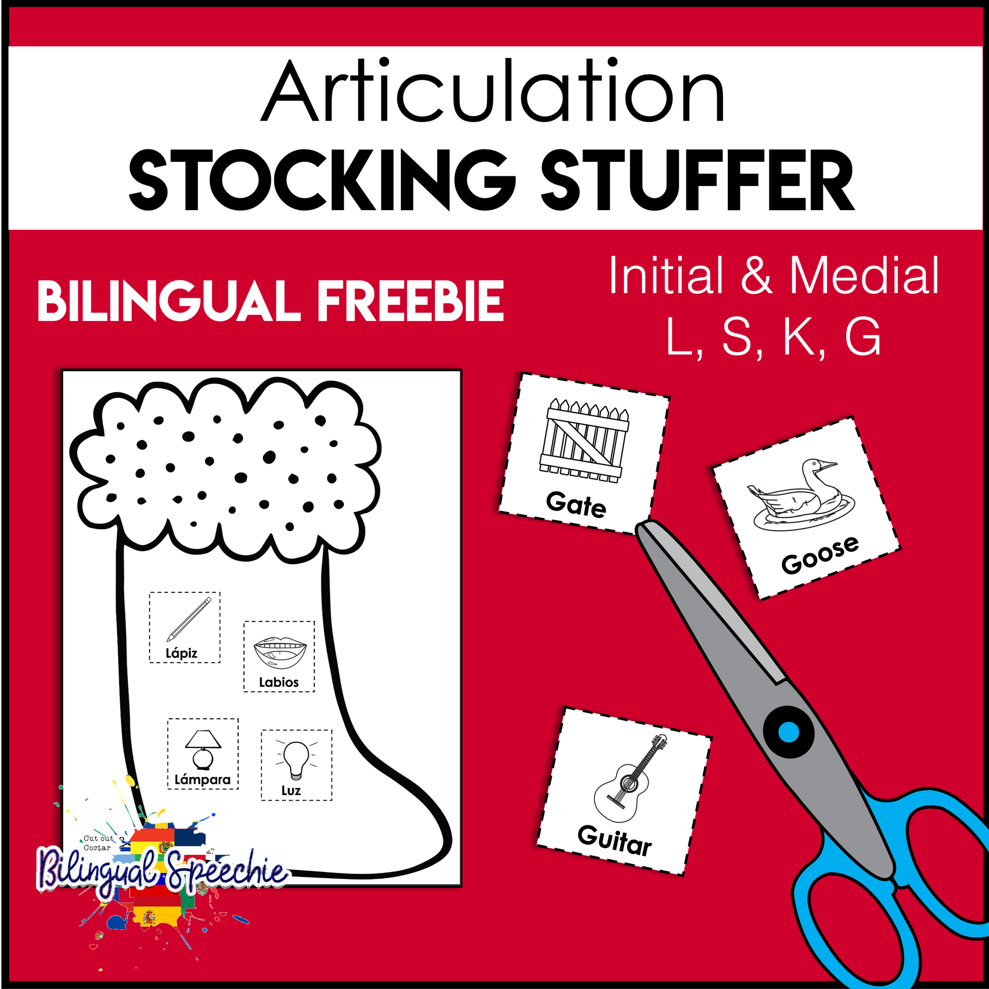 Articulation Stocking Stuffer |  Bilingual Freebie