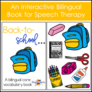 Back-to-School Core Vocabulary Book | BILINGUAL