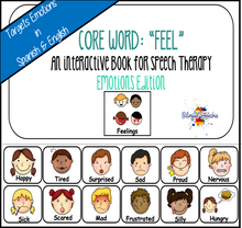 Spanish & English Core Vocabulary Book: FEEL