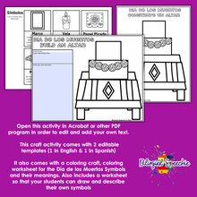 Día de los Muertos Open-ended Craft Activity for Speech Therapy